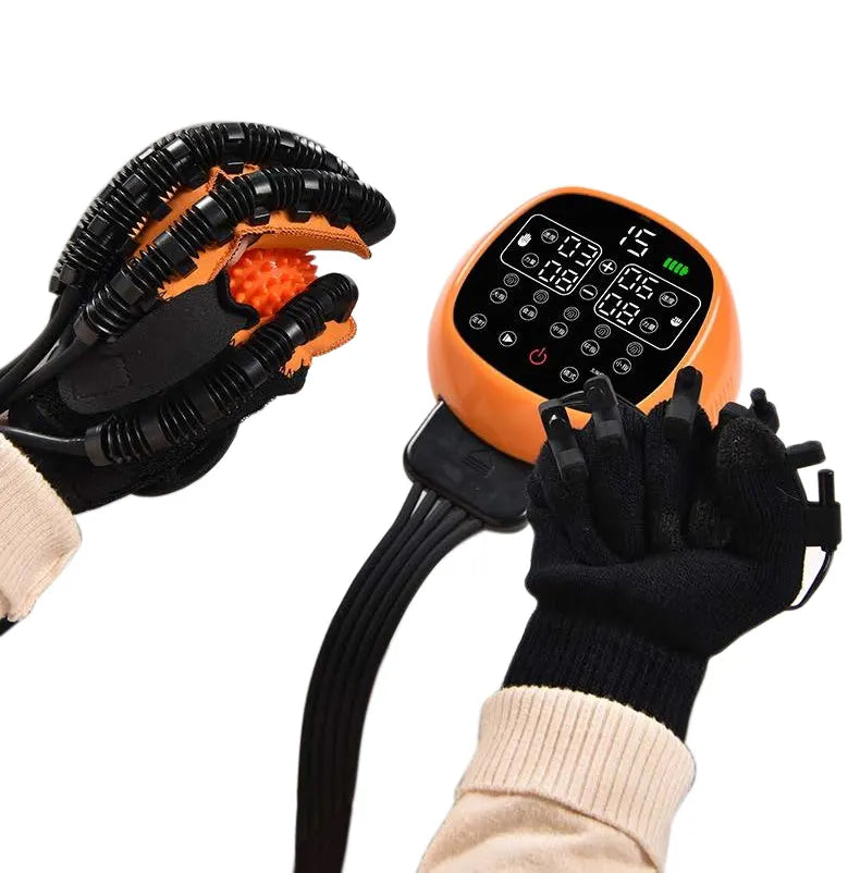 Luva pneumática robô com sensor de movimento contralateral